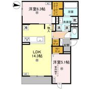 D-residence墨江の間取り画像