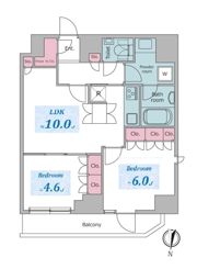 ドゥーエ日暮里の間取り画像