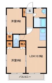 渡良瀬ハイツの間取り画像