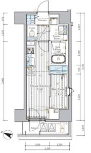 ミライズ横濱SOUTHレジデンスの間取り画像