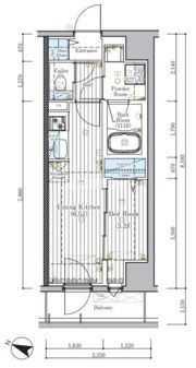 ミライズ横濱SOUTHレジデンスの間取り画像