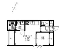 R-smart W 熊大病院の間取り画像