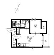 R-smart W 熊大病院の間取り画像