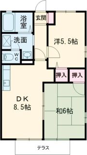 ハートホーム八ッ橋Bの間取り画像