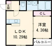 エクスヴィータ新入の間取り画像