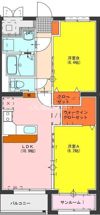 パークサイド冨居Ⅱの間取り画像