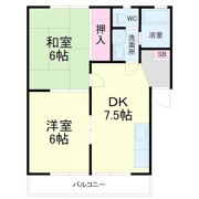 コーポゆあーずの間取り画像