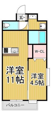 LIBERTE鹿児島中央の間取り画像
