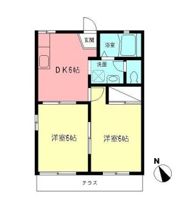 プランドール若林の間取り画像