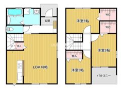 リュミエール桜川Ⅰの間取り画像