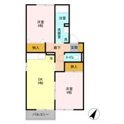 セジュール八千代 Aの間取り画像
