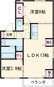 アメニティー住吉Cの間取り画像