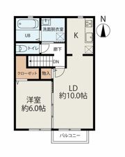 エクセルみらいA棟の間取り画像