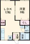 御殿山コーポの間取り画像