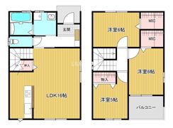リュミエール桜川Ⅱの間取り画像