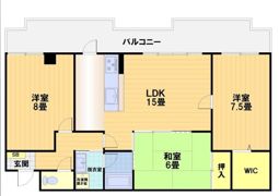 アメニティ双ヶ丘の間取り画像
