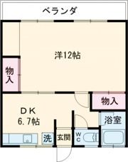 中嶋コーポの間取り画像
