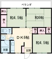 浜町マンションの間取り画像