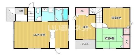飯野ハイツの間取り画像