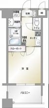 エンクレスト薬院Ⅲの間取り画像