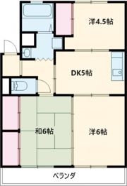 バロン幸定野の間取り画像