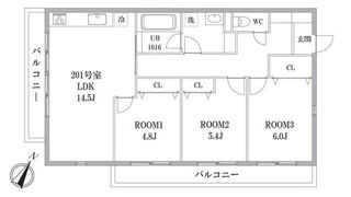 ラブレアコートの間取り画像