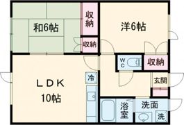 フェイス柏木 Dの間取り画像