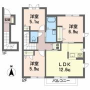 ミオ ポラーレ Aの間取り画像