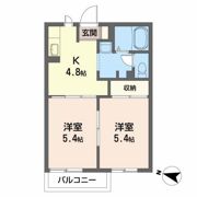 コートラックス Dの間取り画像