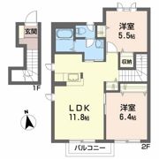 アミスターIの間取り画像