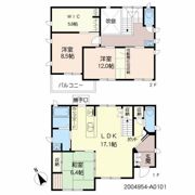 佐世保市田の浦町 積水ハウス(株)施工貸家の間取り画像