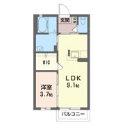 タウンコート Bの間取り画像