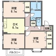 コーラルガーデン Cの間取り画像