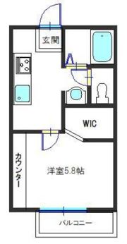 サニーハイツ御立S(借上)の間取り画像