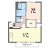 ディアス諏訪 Dの間取り画像