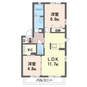 リヴィエール Bの間取り画像