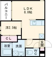 R-smart九品寺M2の間取り画像