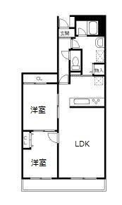 ベルヴィラージュの間取り画像