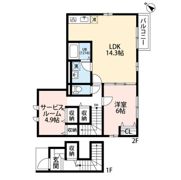 アムール ベルフルールの間取り画像