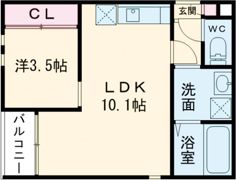 GRANDTIC F.C.R（エフシーアール）の間取り画像