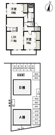ペアフィールドAの間取り画像