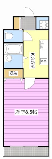 ヴィラコンテッサ川辺町の間取り画像