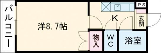 B－FLAT北千反畑の間取り画像