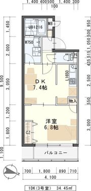 グレース仙台南の間取り画像