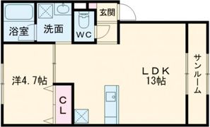 クラルスの間取り画像