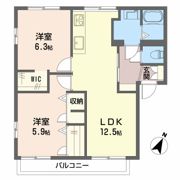 フレグランスアイデイル Aの間取り画像