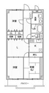 ﾋﾟｱ･ｸﾞﾗﾝﾃﾞ弐番館の間取り画像