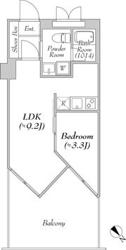 TraValore淵野辺(トラヴァローレフチノベ)の間取り画像