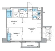 ルフォンプログレ押上EASTの間取り画像