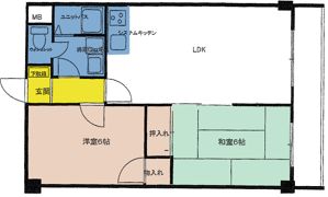 サンビレッヂ到津の間取り画像